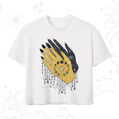 Purplehecate Wash Your Hands Crop T-Shirt