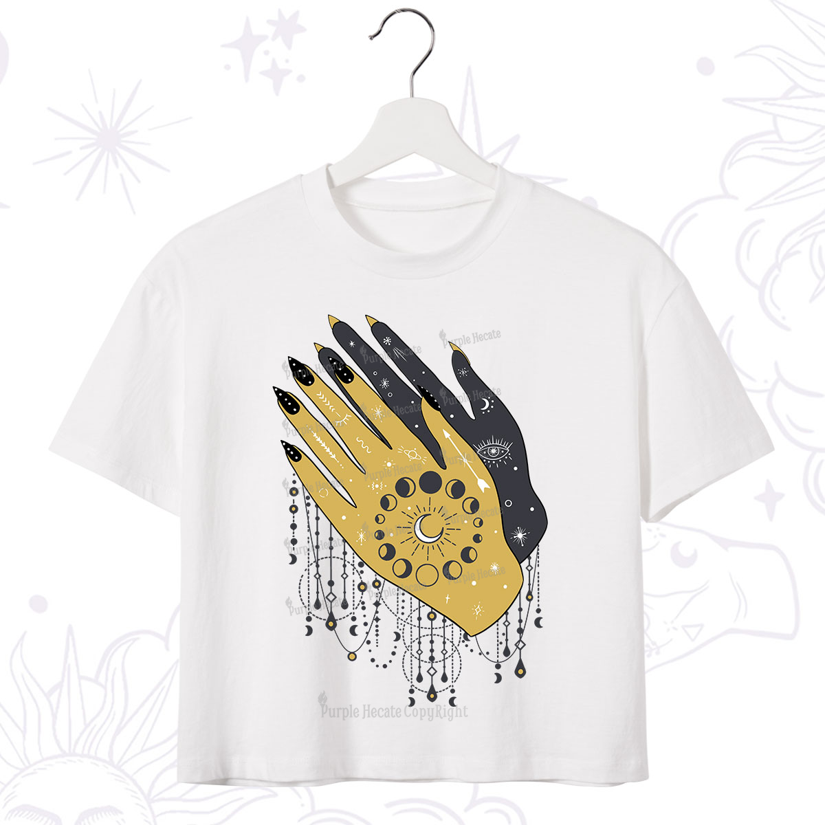 Purplehecate Wash Your Hands Crop T-Shirt