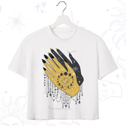 Purplehecate Wash Your Hands Crop T-Shirt