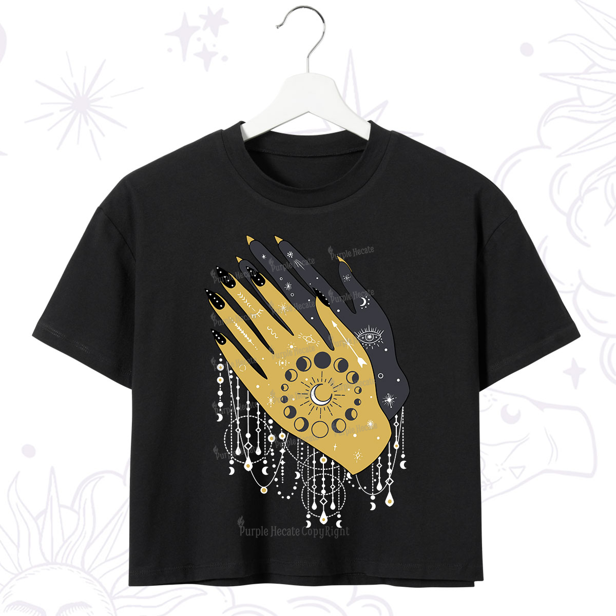 Purplehecate Wash Your Hands Crop T-Shirt