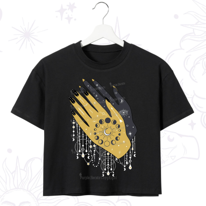 Purplehecate Wash Your Hands Crop T-Shirt