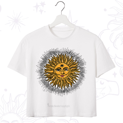 Purplehecate Sat Nam Crop T-Shirt