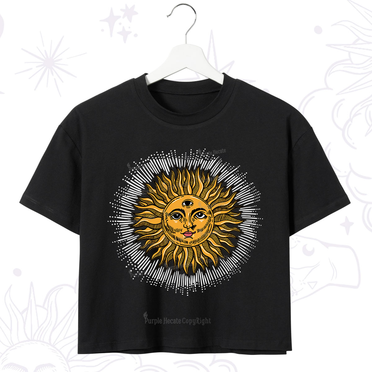 Purplehecate Sat Nam Crop T-Shirt