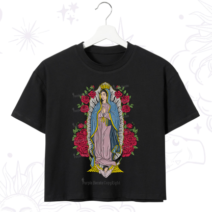Purplehecate Mother Mary Crop T-Shirt