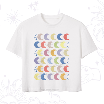 Purplehecate Every Phase Of Me Crop T-Shirt