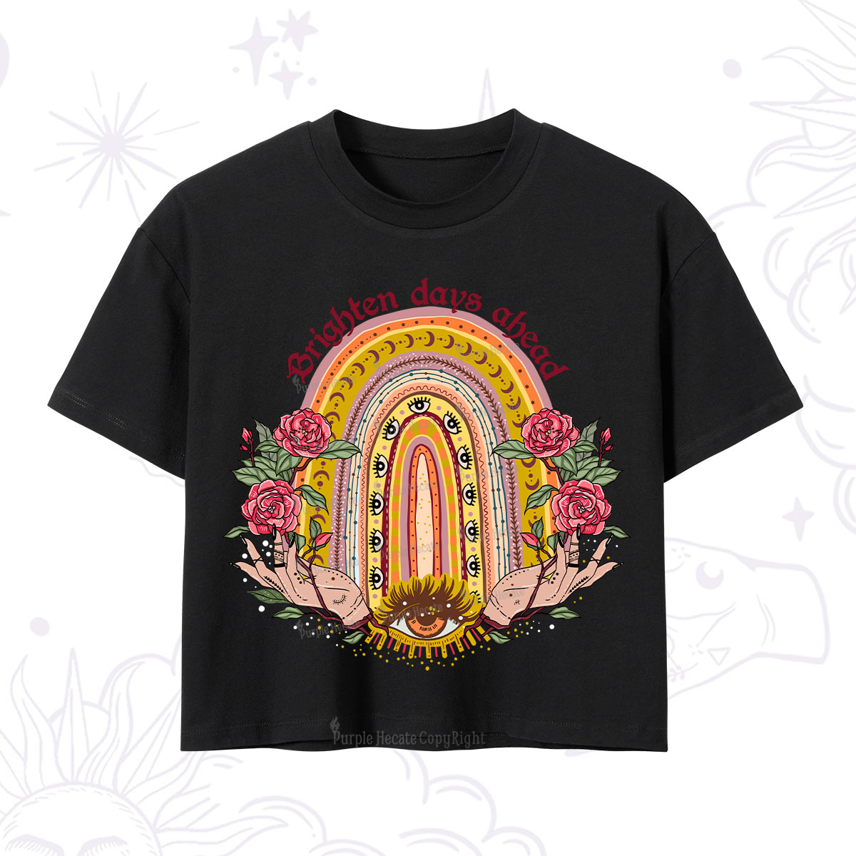Purplehecate Brighten Days Ahead Crop T-Shirt
