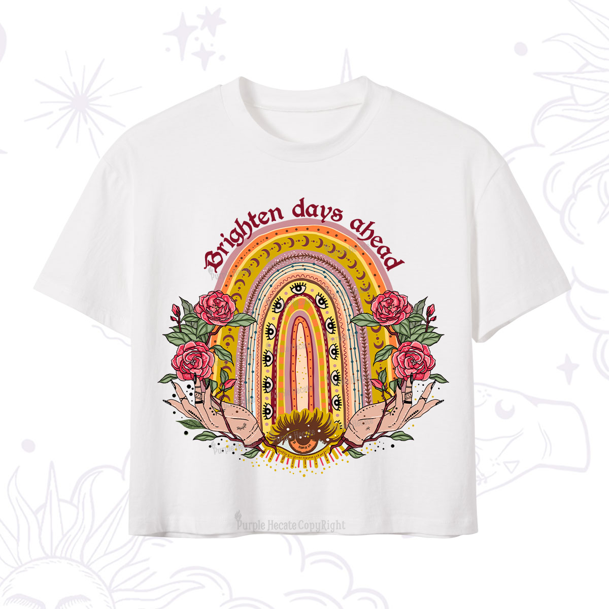 Purplehecate Brighten Days Ahead Crop T-Shirt