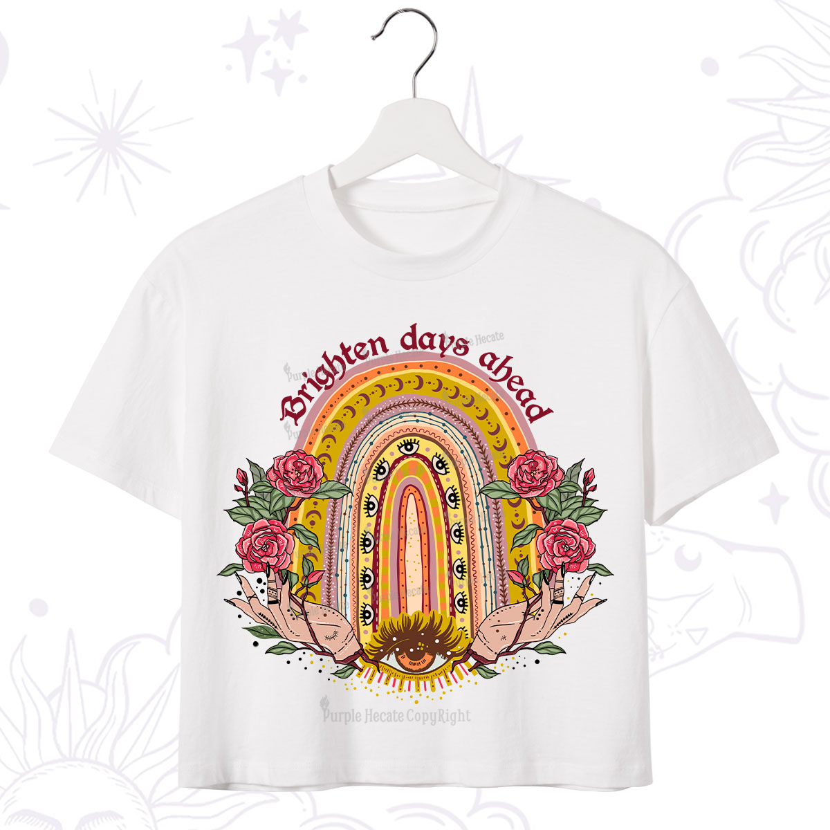 Purplehecate Brighten Days Ahead Crop T-Shirt