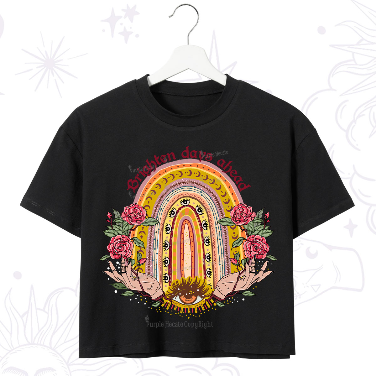 Purplehecate Brighten Days Ahead Crop T-Shirt