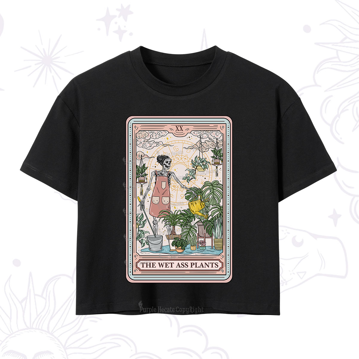 Purplehecate The Wet Ass Plants Tarot Crop T-Shirt