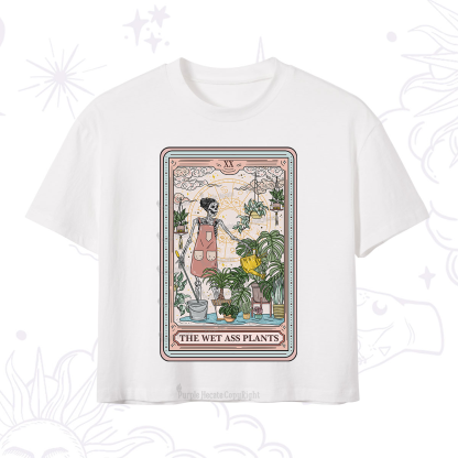 Purplehecate The Wet Ass Plants Tarot Crop T-Shirt
