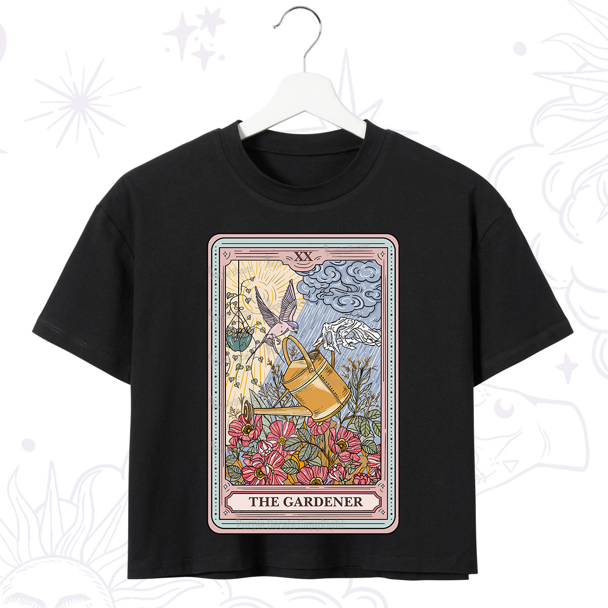 Purplehecate The Gardener Tarot Crop T-Shirt