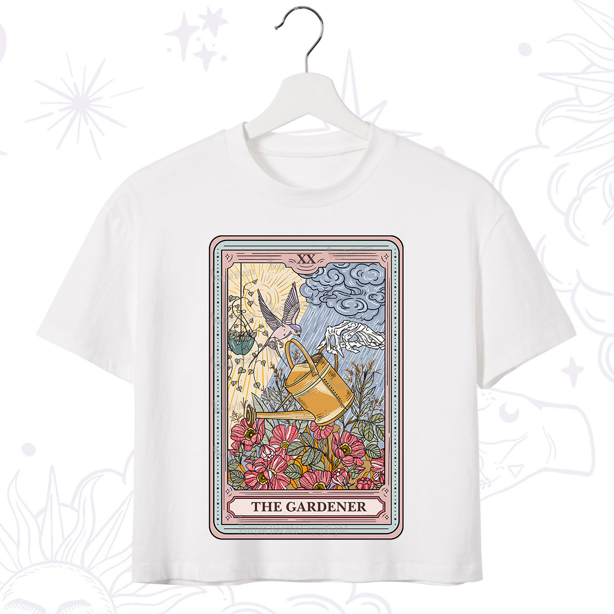 Purplehecate The Gardener Tarot Crop T-Shirt