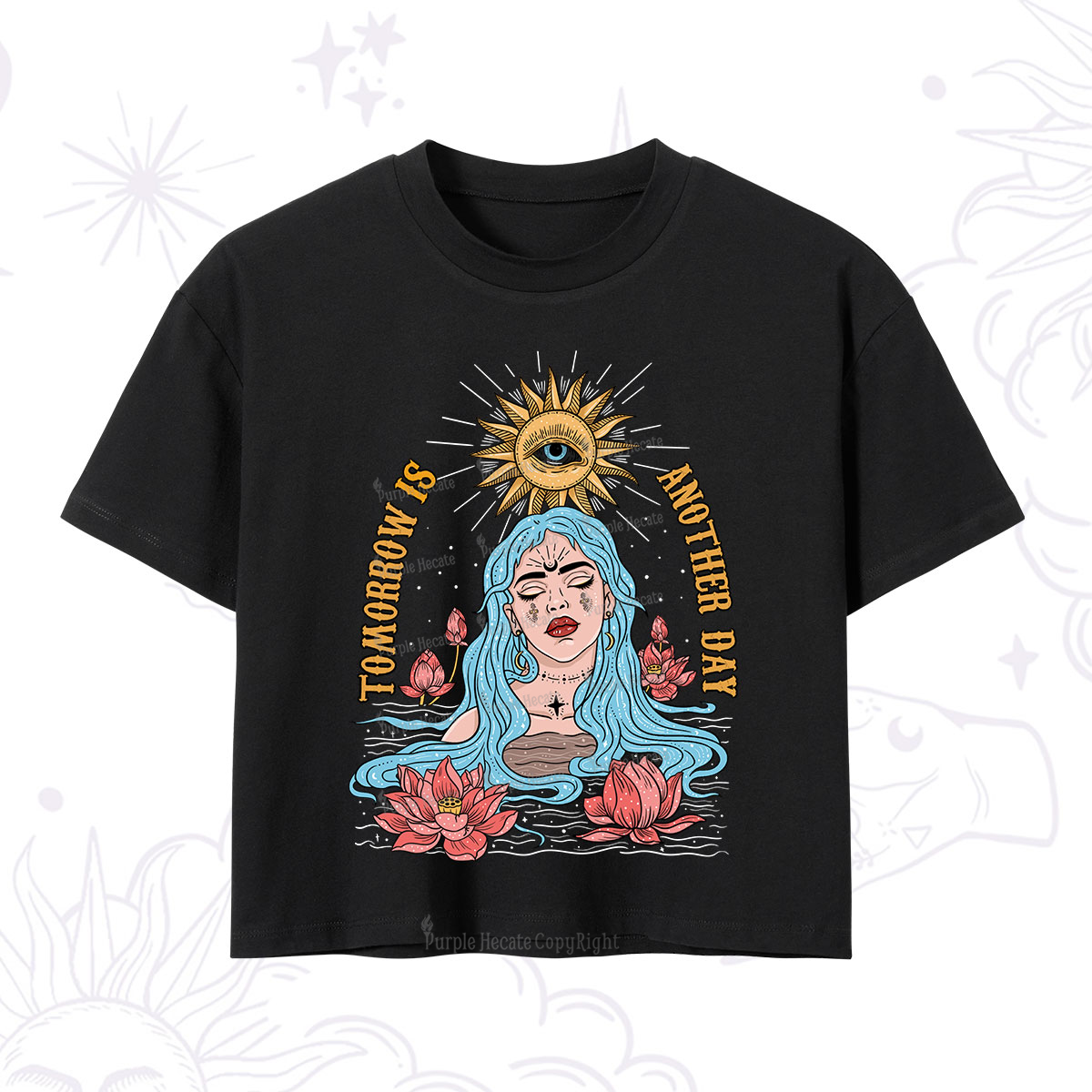 Purplehecate Tomorrow Is Another Day Crop T-Shirt