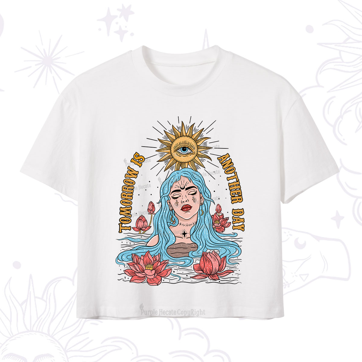 Purplehecate Tomorrow Is Another Day Crop T-Shirt