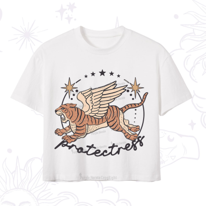 Purplehecate Protectress Crop T-Shirt