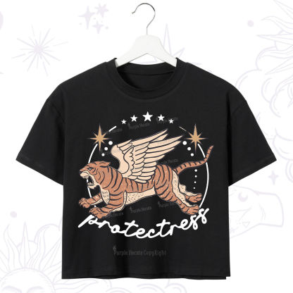 Purplehecate Protectress Crop T-Shirt