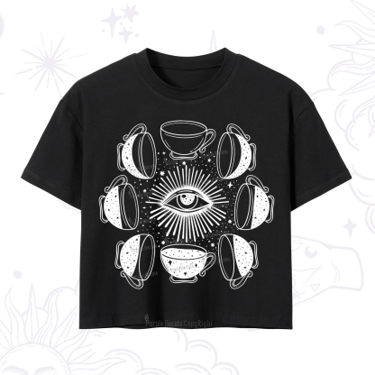 Purplehecate Moon Phase Coffee Crop T-Shirt