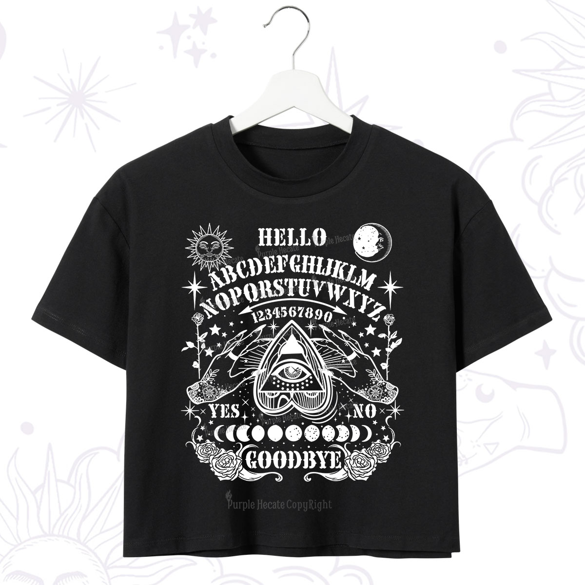 Purplehecate Hello Goodbye Crop T-Shirt