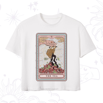 Purplehecate The Tea Food Tarot Crop T-Shirt