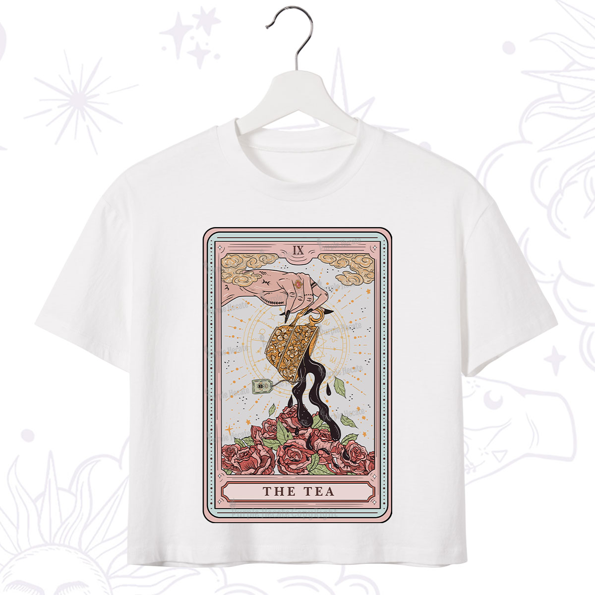 Purplehecate The Tea Food Tarot Crop T-Shirt