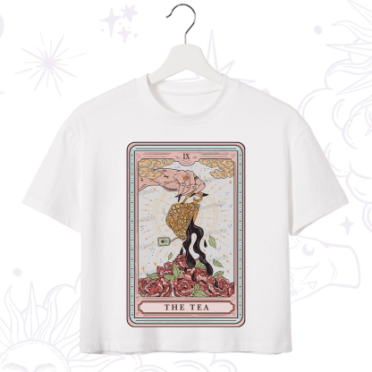 Purplehecate The Tea Food Tarot Crop T-Shirt