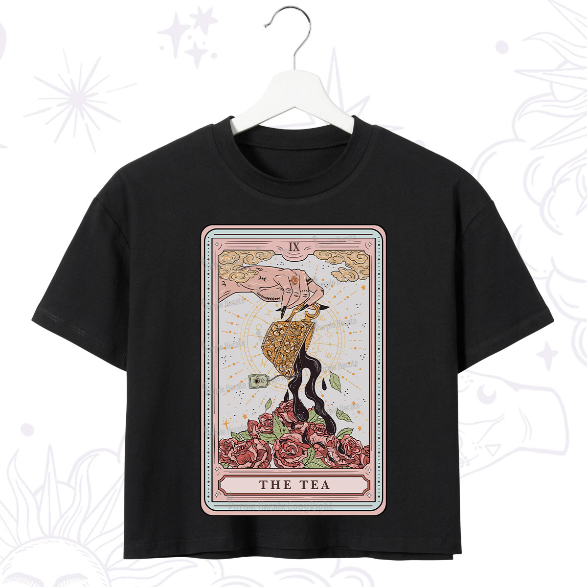 Purplehecate The Tea Food Tarot Crop T-Shirt