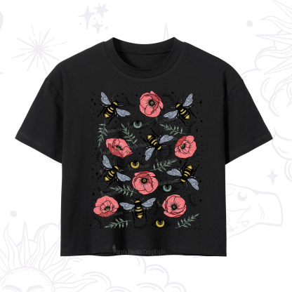 Purplehecate The Bee's Knees Crop T-Shirt