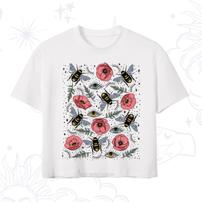Purplehecate The Bee's Knees Crop T-Shirt