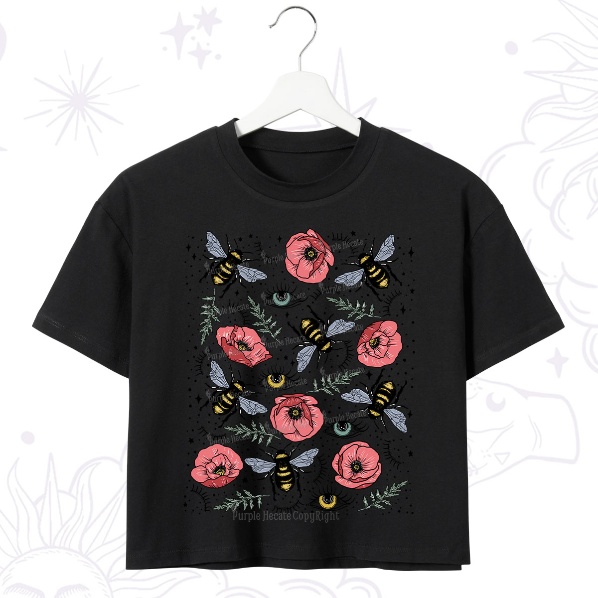 Purplehecate The Bee's Knees Crop T-Shirt