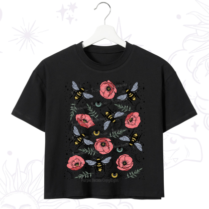 Purplehecate The Bee's Knees Crop T-Shirt