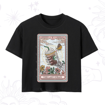Purplehecate The Last Straw Tarot Crop T-Shirt