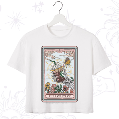 Purplehecate The Last Straw Tarot Crop T-Shirt
