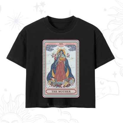 Purplehecate The Mother Tarot Crop T-Shirt