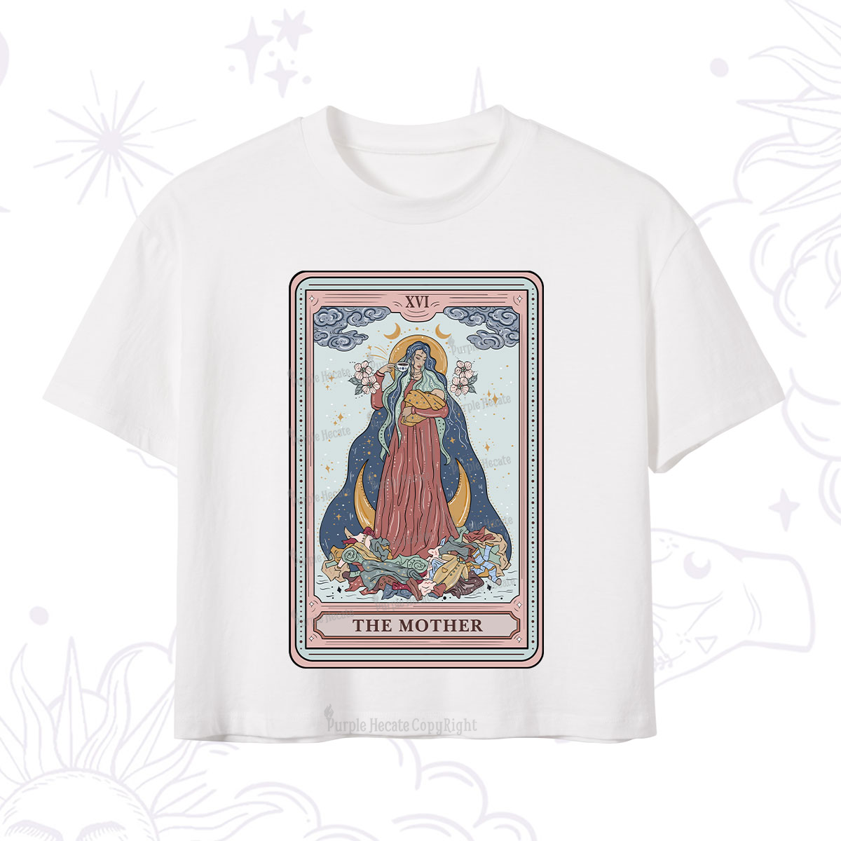 Purplehecate The Mother Tarot Crop T-Shirt