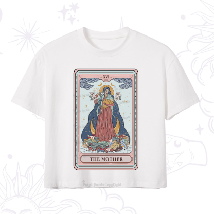 Purplehecate The Mother Tarot Crop T-Shirt
