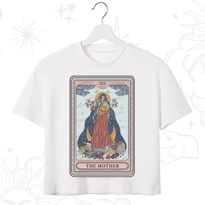 Purplehecate The Mother Tarot Crop T-Shirt