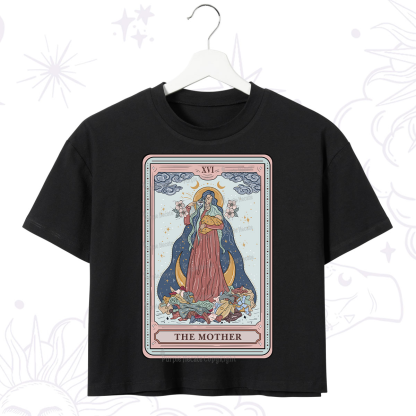 Purplehecate The Mother Tarot Crop T-Shirt
