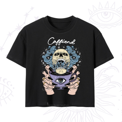 Purplehecate Caffiend Crop T-Shirt