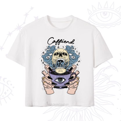 Purplehecate Caffiend Crop T-Shirt