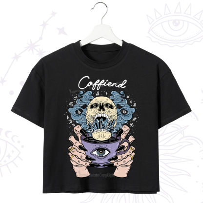 Purplehecate Caffiend Crop T-Shirt