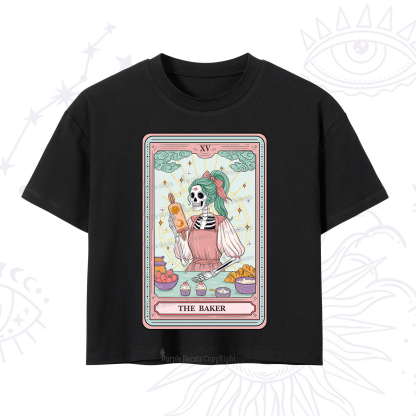 Purplehecate The Bakery Tarot Card Crop T-Shirt