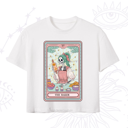 Purplehecate The Bakery Tarot Card Crop T-Shirt