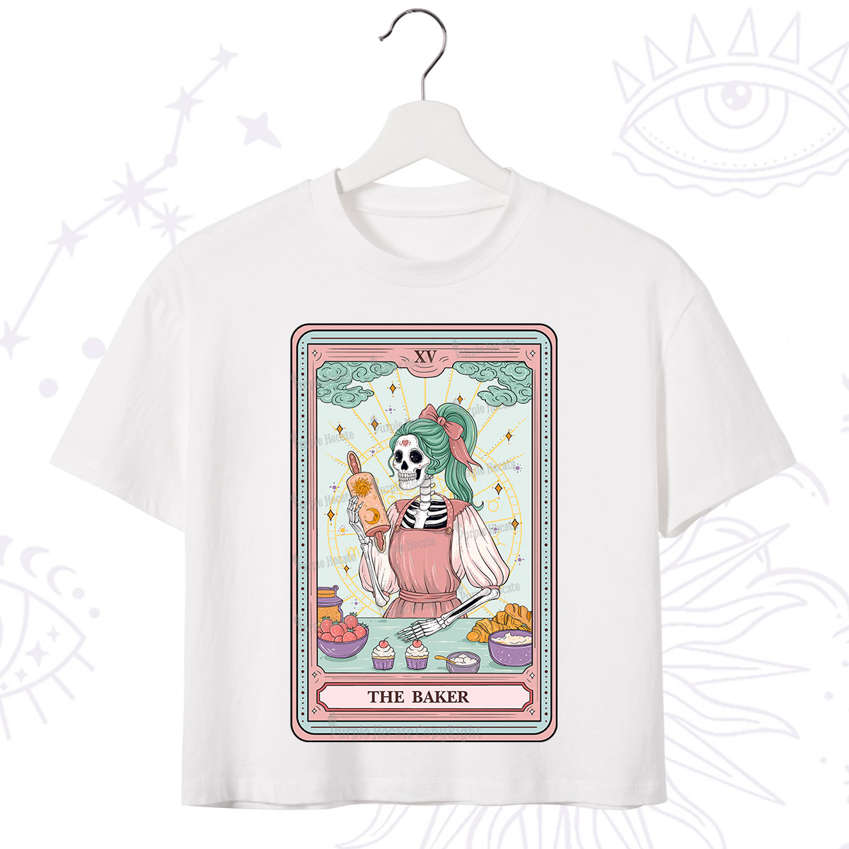 Purplehecate The Bakery Tarot Card Crop T-Shirt