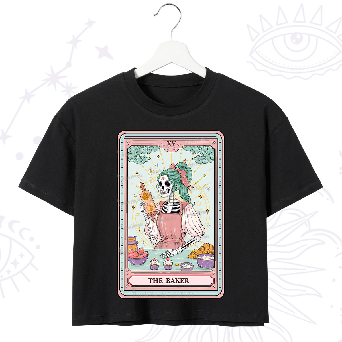 Purplehecate The Bakery Tarot Card Crop T-Shirt