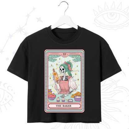Purplehecate The Bakery Tarot Card Crop T-Shirt