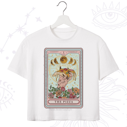 Purplehecate The Pizza Tarot Crop T-Shirt