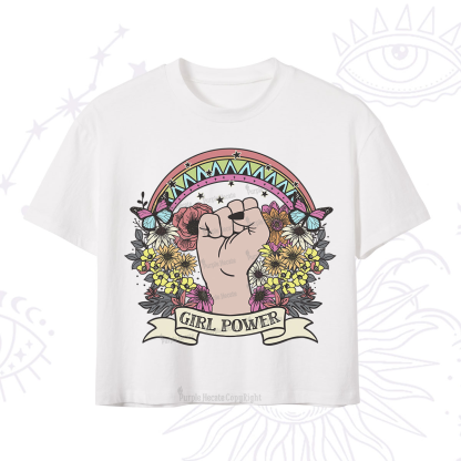 Purplehecate Girl Power Crop T-Shirt