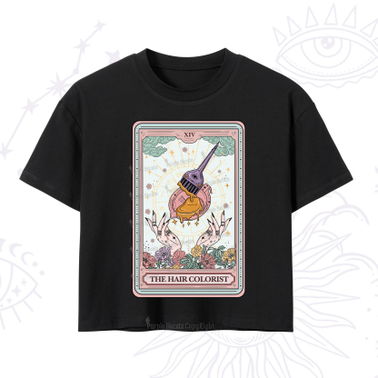 Purplehecate The Hail Colorist Tarot Card Crop T-Shirt