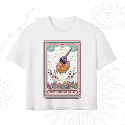 Purplehecate The Hail Colorist Tarot Card Crop T-Shirt